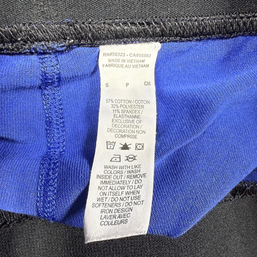 Nike Just Do It Leggings Blue Graphic Athletic Tights Womens Small